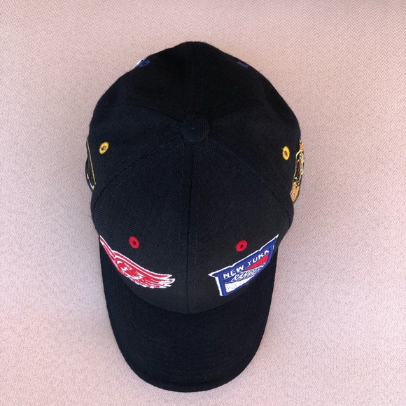 Zephyr Authen Vintage NHL “Original Six” Black Embroidered Hat Cap Size 7 - Picture 6 of 14